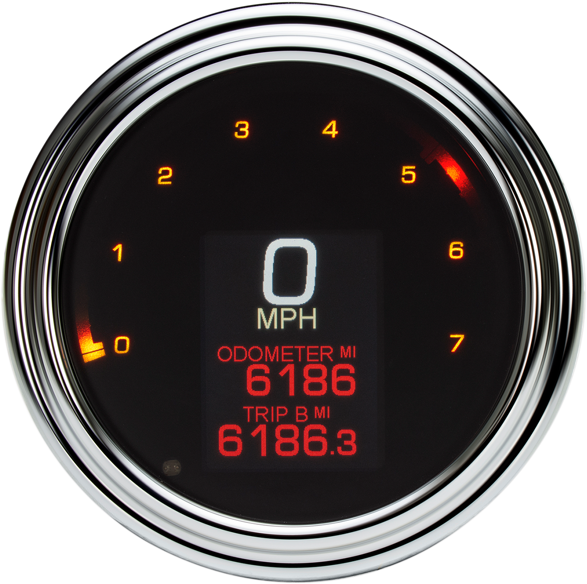 DAKOTA DIGITAL Tank Speedometer - Chrome Bezel - 4.5" MLX-2000