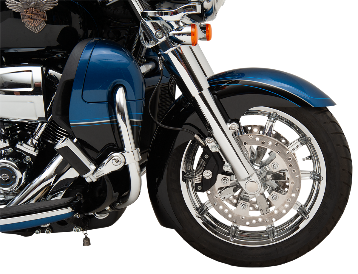 KLOCK WERKS Axle Kit - Flush Mount - Front - Black w/Polished End Caps KWS-01-1012