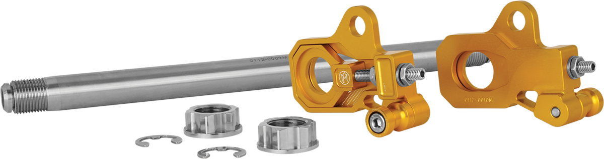 PERFORMANCE MACHINE (PM) Axle Adjuster Kit - Rear - Gold 0117-0028M-G