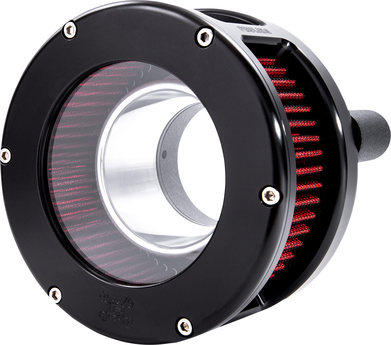 FEULING PARTS BA Series Air Cleaner Kit - Black Anodized - Red Filter 5434