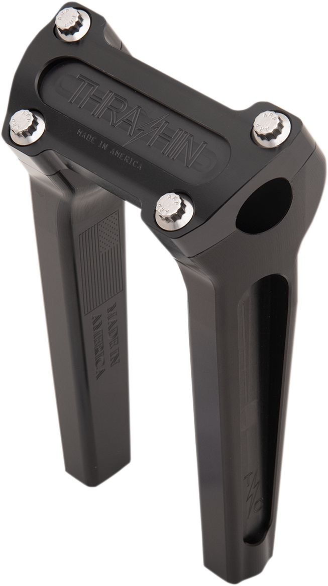 THRASHIN SUPPLY CO. Handlebar Risers - Straight - 8" - Black TSC-8000-1