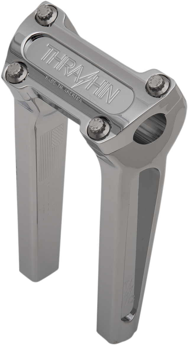 THRASHIN SUPPLY CO. Handlebar Risers - Straight - 8" - Chrome TSC-8000-3