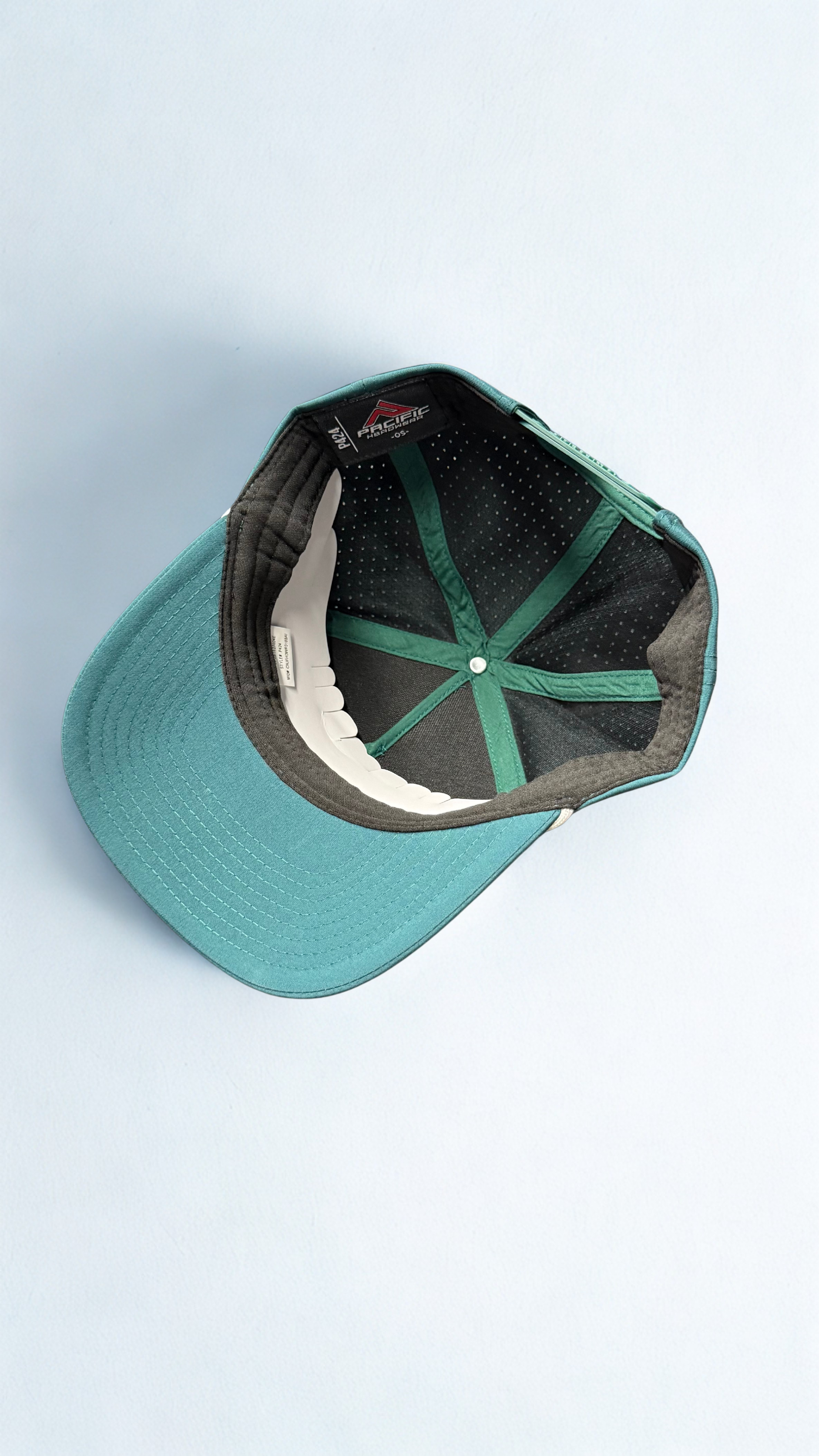 Teal Weekender Perforated Mesh Senders Hat