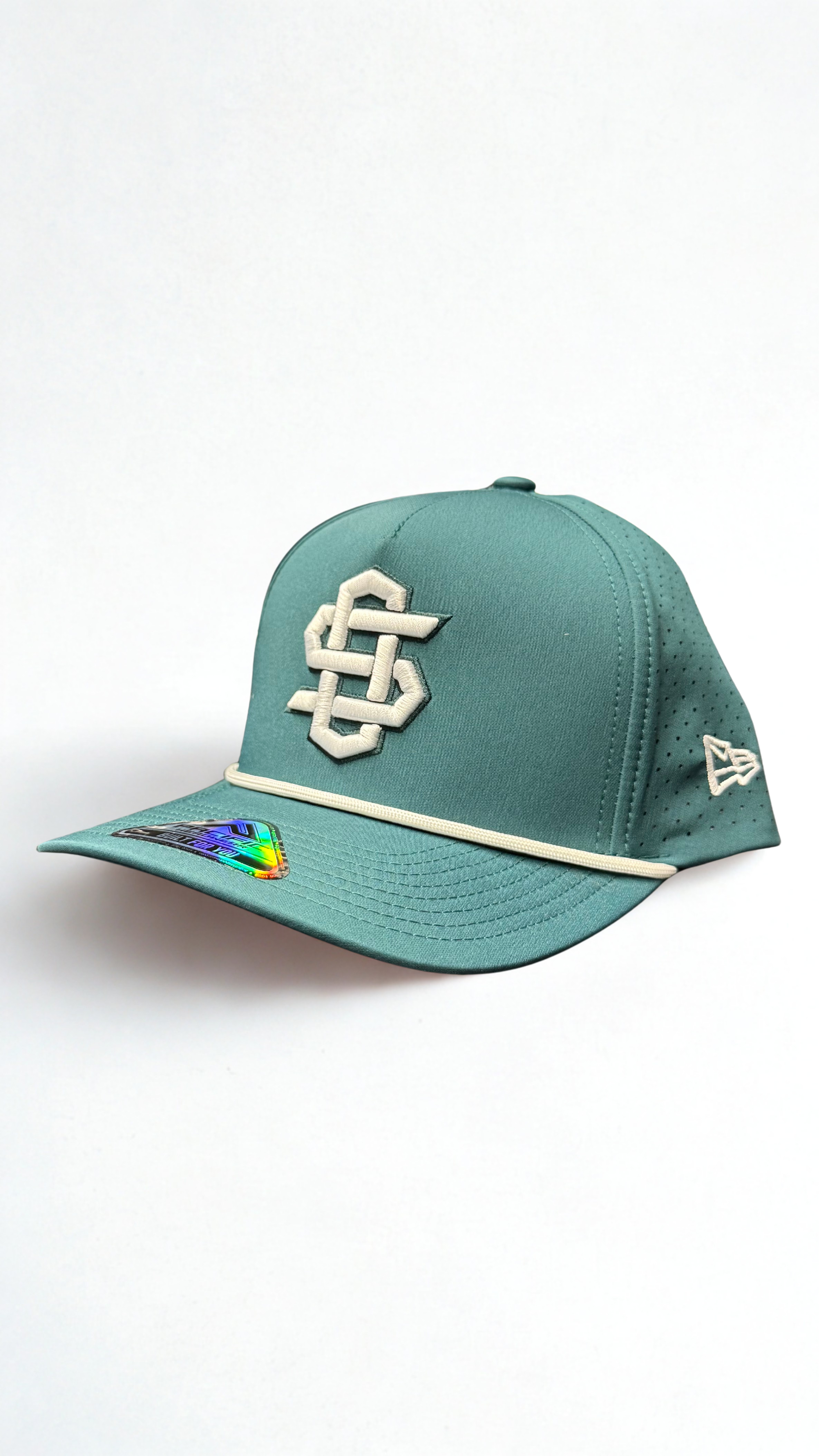 Teal Weekender Perforated Mesh Senders Hat