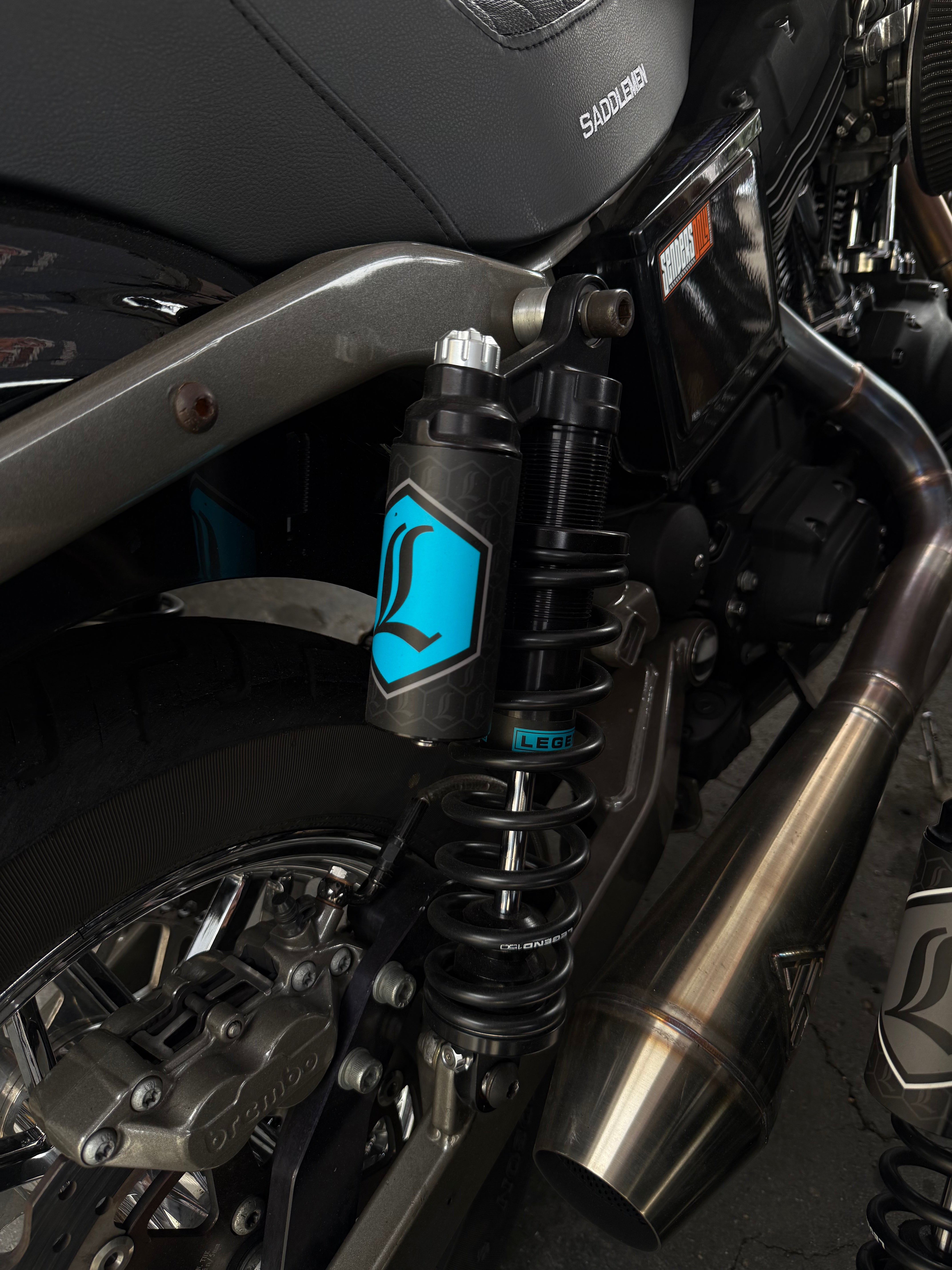 14" Legend REVO ARC Piggyback Coil Suspension for FXD Models