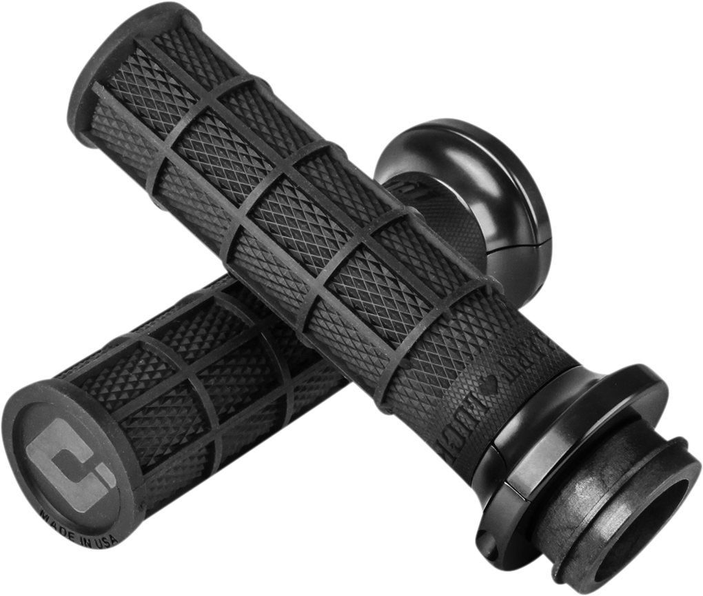 ODI Hart-Luck Signature V-Twin Lock-On* Grips - TBW - Black/Black V31HTW-BB-B