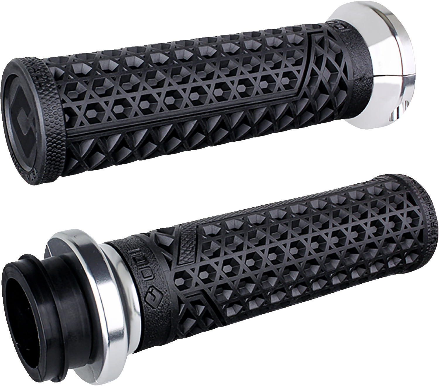 ODI Vans Harley Davidson Grips - TBW - Black/Silver V31VHTWB-S