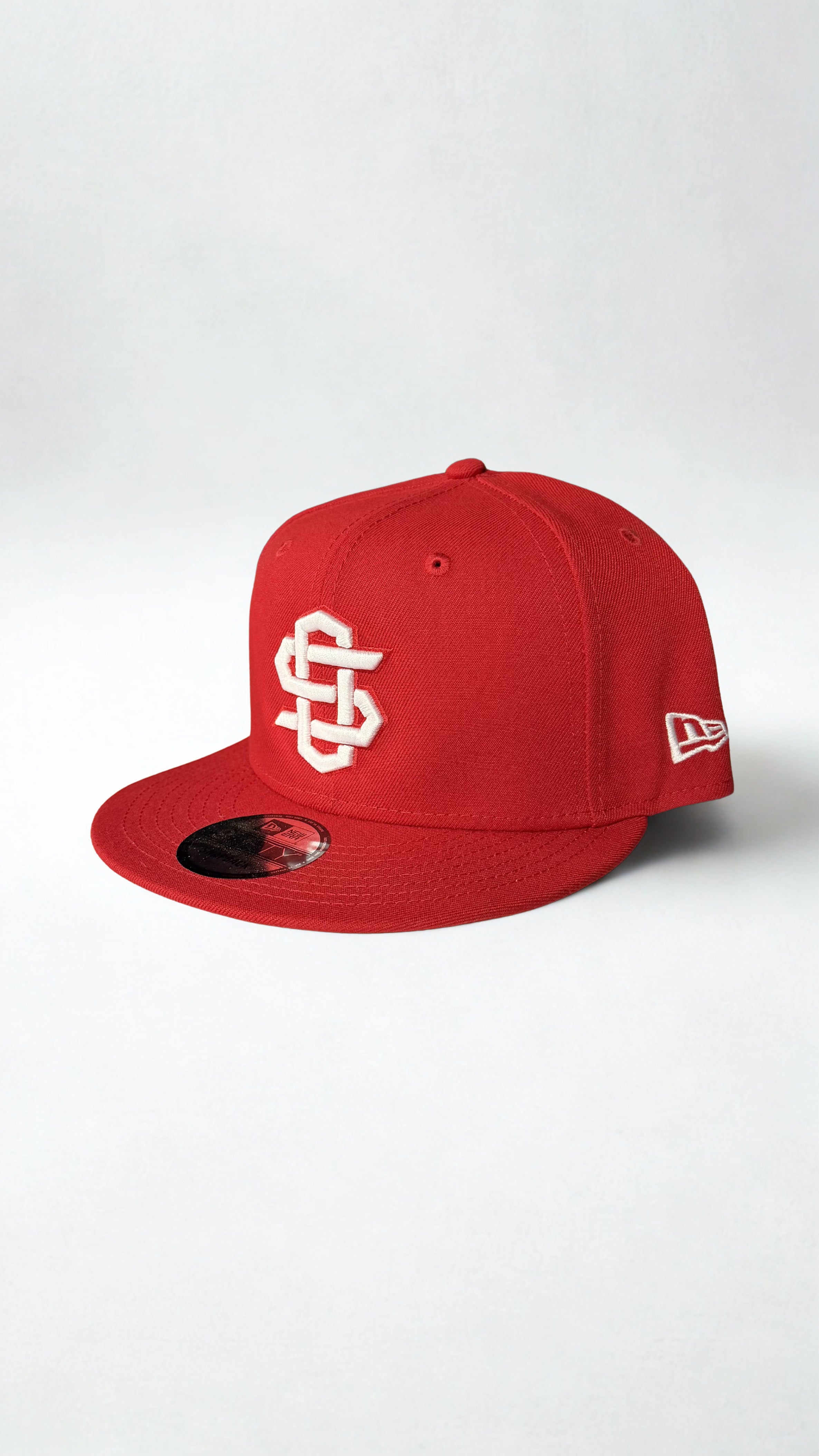 Red and white logo Senders Hat